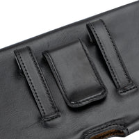 Premium genuine leather phone case with belt and clip attachment, designed for phones up to 6.9 inches. Durable and sleek, it offers full protection against scratches and impacts while keeping your device easily accessible. Perfect for work, outdoor activities, and everyday use.