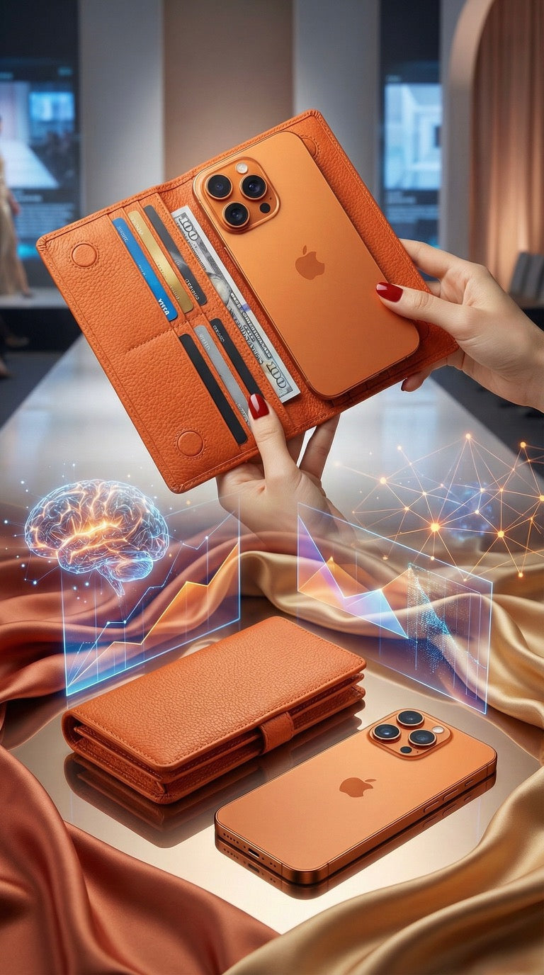 Elegant trifold leather wallet with magnetic snap closure, featuring 12 card slots, a coin pouch, and a dedicated phone
pocket. This handcrafted wallet also includes secret compartments for receipts or cash, offering secure and organized
storage. A stylish and practical wallet for everyday use or gifts for women.