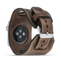 handmade cuff leather apple watch band premium leather strap