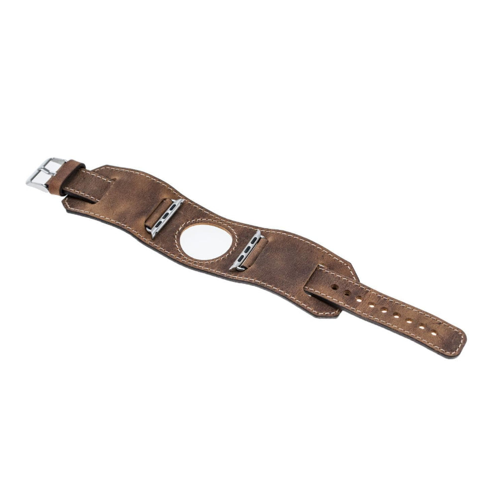 cuff leather apple watch band genuine leather watch strap