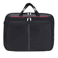 Professional padded laptop bag with adjustable shoulder strap and double zipper compartments, designed for 13–17" laptops. Made with durable Impertex artificial leather and 600D fabric, it provides impact protection while remaining lightweight and stylish. Perfect for office, travel, or daily commuting.