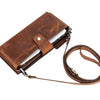 Lozan Strap Leather Crossbody Wallet
