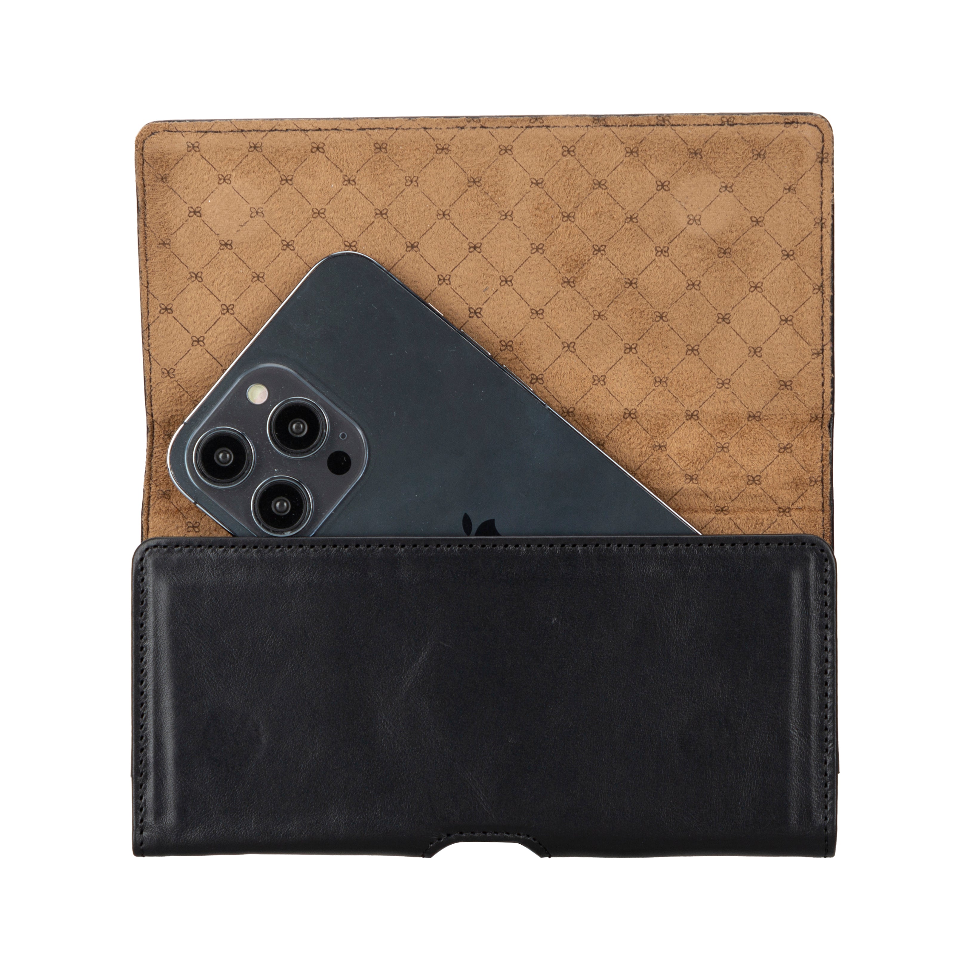 Premium genuine leather phone case with belt and clip attachment, designed for phones up to 6.9 inches. Durable and sleek, it offers full protection against scratches and impacts while keeping your device easily accessible. Perfect for work, outdoor activities, and everyday use.