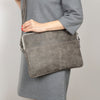 AWE Genuine Leather Slim Laptop Bag, Over Shoulder Laptop/Tablet/PC Carrying Everyday Bag, Laptop Accessories Gift for Her/Him