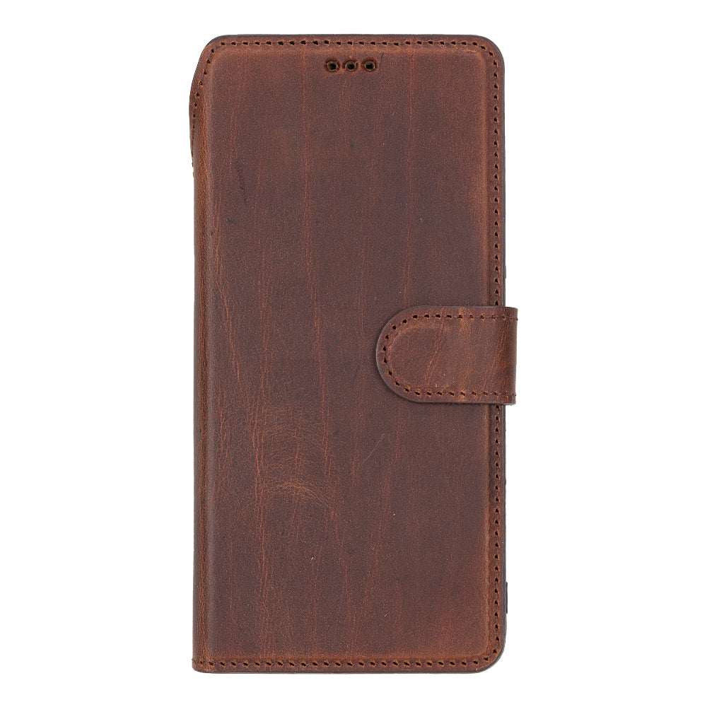 Elegant Google Pixel 8 Pro leather wallet phone case with detachable design, featuring card slots and secure magnetic closure. This durable, handmade case offers RFID protection, wireless charging compatibility, and full 360-degree coverage. A stylish and functional phone case with built-in stand for everyday convenience.