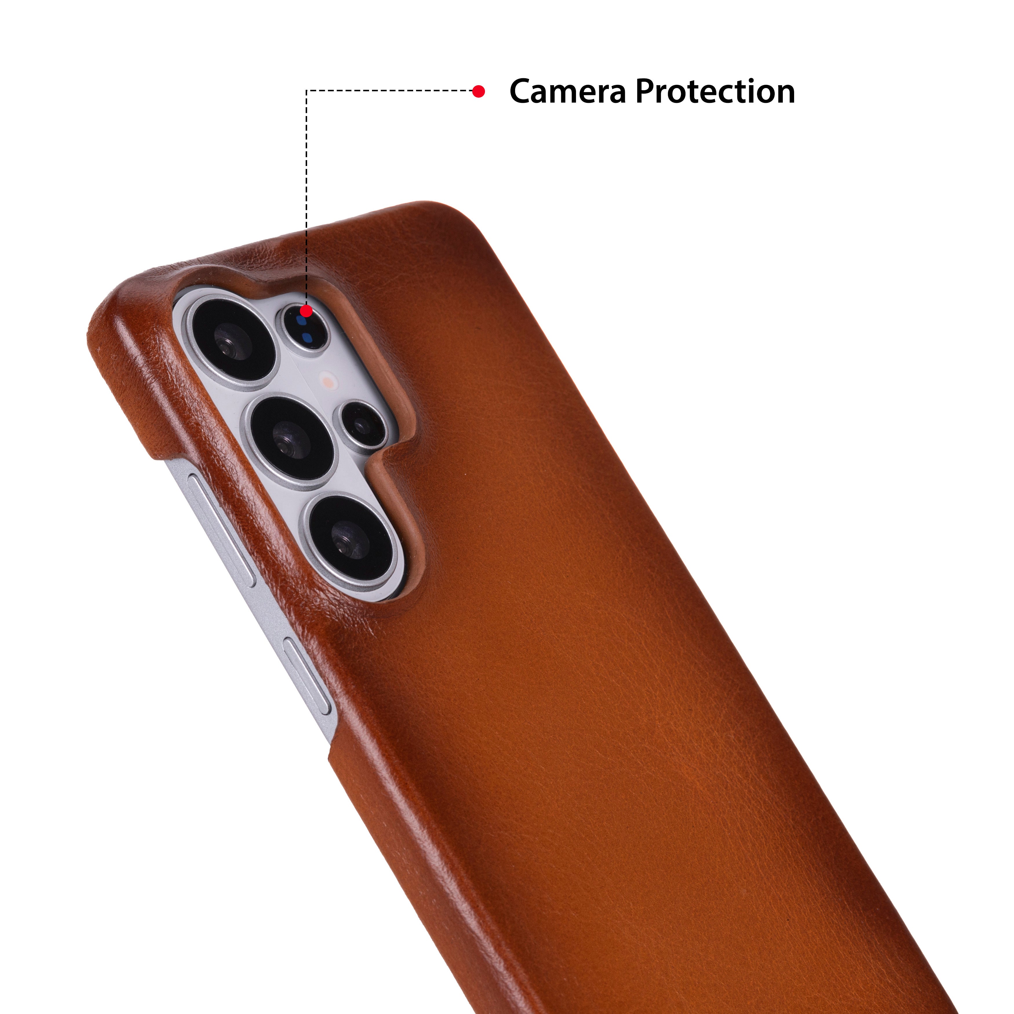 Premium Samsung Galaxy S26 Ultra leather phone case with a slim, elegant design and soft suede interior for added
protection. This ultra-thin, durable cover supports wireless charging and features raised edges to protect the camera
and screen. A stylish and functional handmade phone case perfect for everyday use.