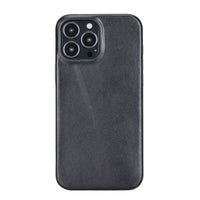 Apple iPhone IP14 Series Leather Case / RC - Rock Cover iPhone 14 Pro Max 6.7" / Rustic Black