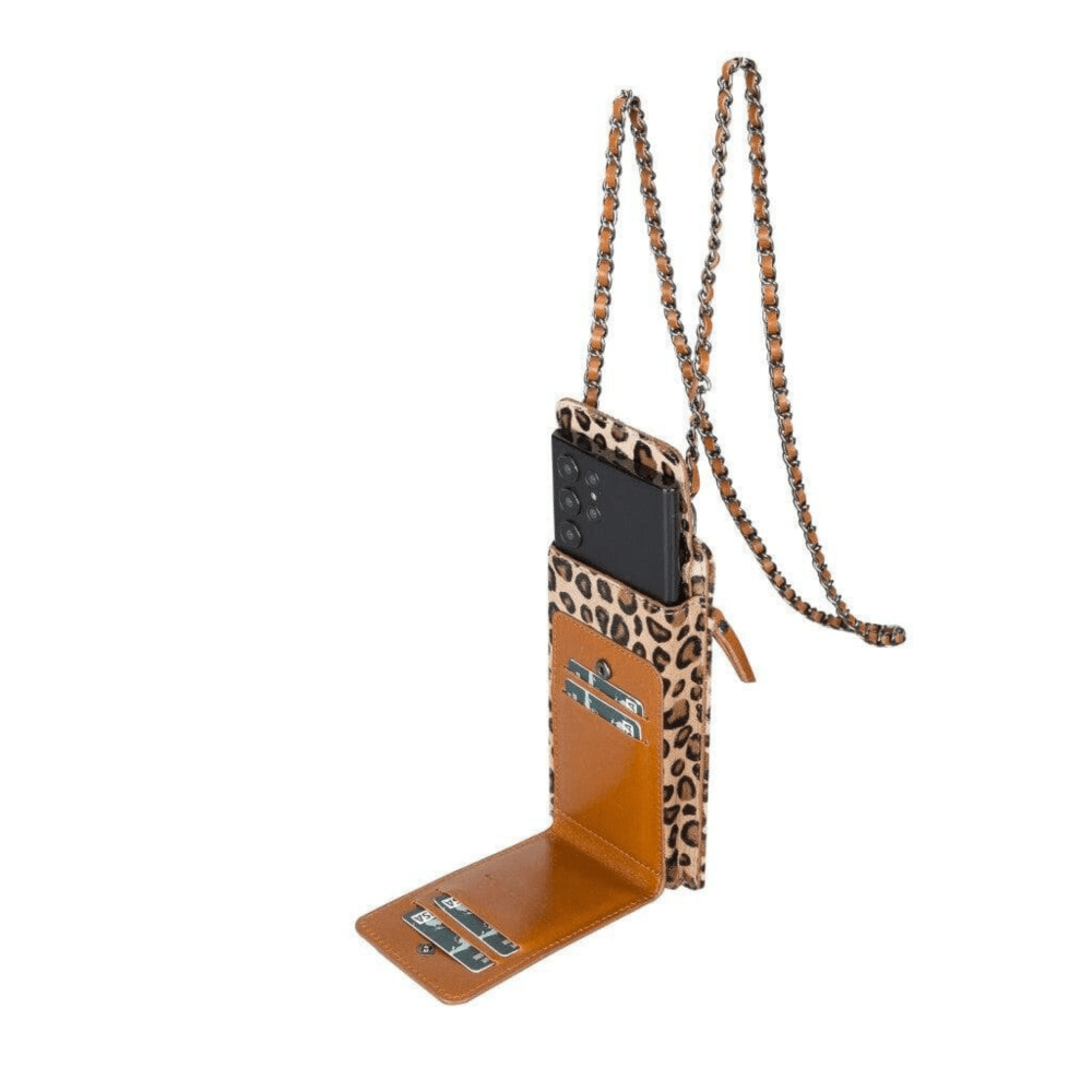 Avjin Crossbody Leather Bag Compatible with Phones up to 6.9"