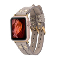 Durham Ely Apple Watch Leather Straps RST2EF / Silver