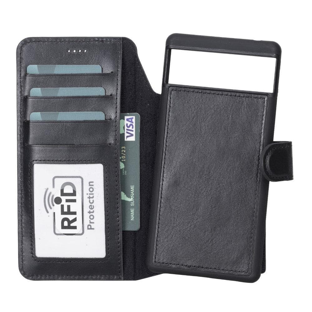 Google Pixel 6 Series Detachble Magnetic Wallet Leather Case RST2EF / Google Pixel 6 Pro