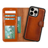 Magic iPhone 15 Pro Detachable Leather Wallet Case