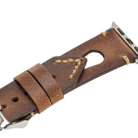 Leather Apple Watch Bands - BA2 Style Drop Cut 38mm TN11EF