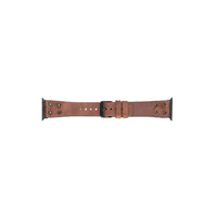 Leather Apple Watch Bands / Cross Style with Black Trok