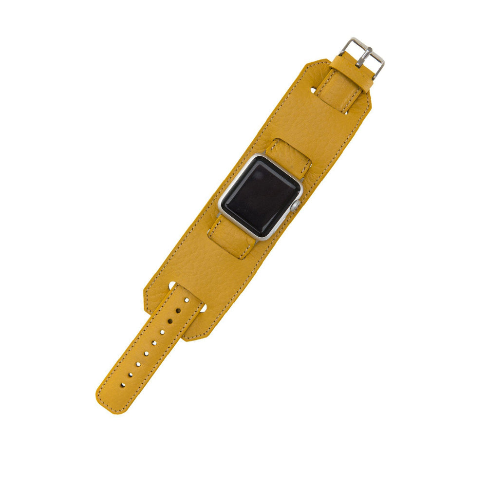 apple watch cuff leather band compatible with ultra and series