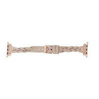 Leather Apple Watch Bands - Ferro Braided Wanda Rose Gold Trok Style