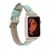 Ferro Leather Apple Watch Band with Rose Gold Trok