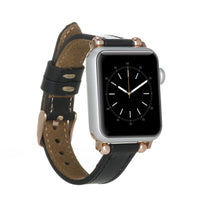 Leather Apple Watch Bands - Ferro Seamy Style BRN7