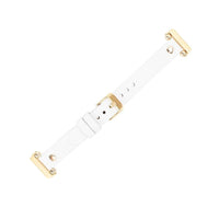 Leather Fitbit Watch Bands - Ferro Gold Trok Style NU01