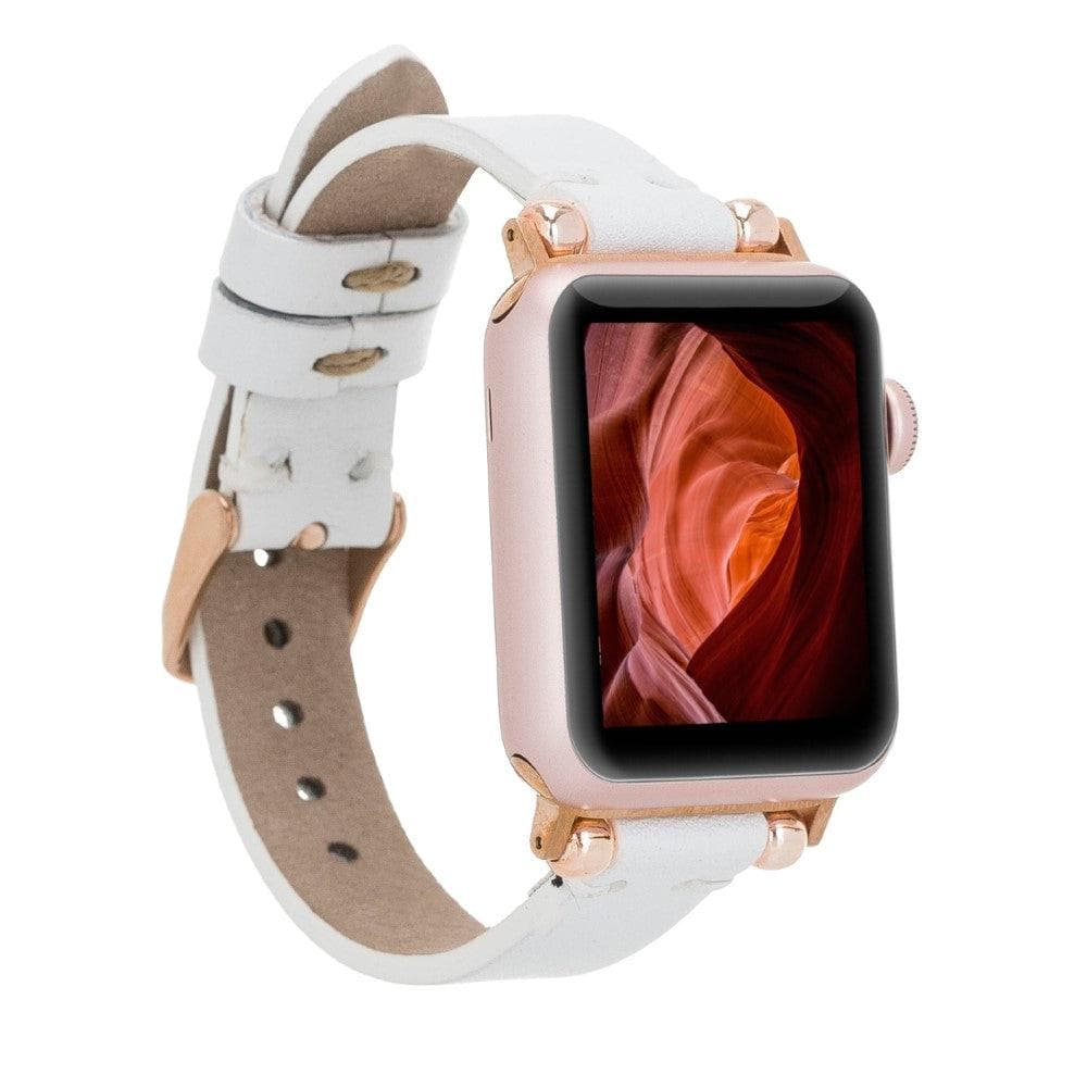 Leather Fitbit Watch Bands - Ferro Rose Trok Style BRN7