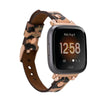 Ferro Leather Fitbit Watch Band with Rose Gold Trok