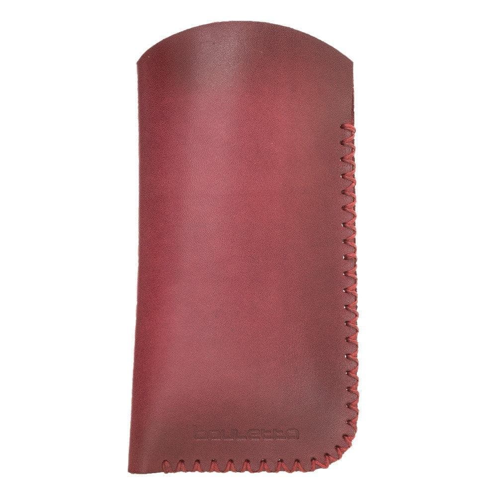 Leather Glasses Case Green