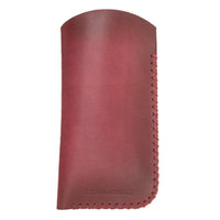 Leather Glasses Case Green