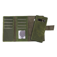 Samsung Galaxy Note 8 Leather SANTA Wallet Case GREEN