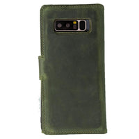 Samsung Galaxy Note 8 Leather SANTA Wallet Case GREEN
