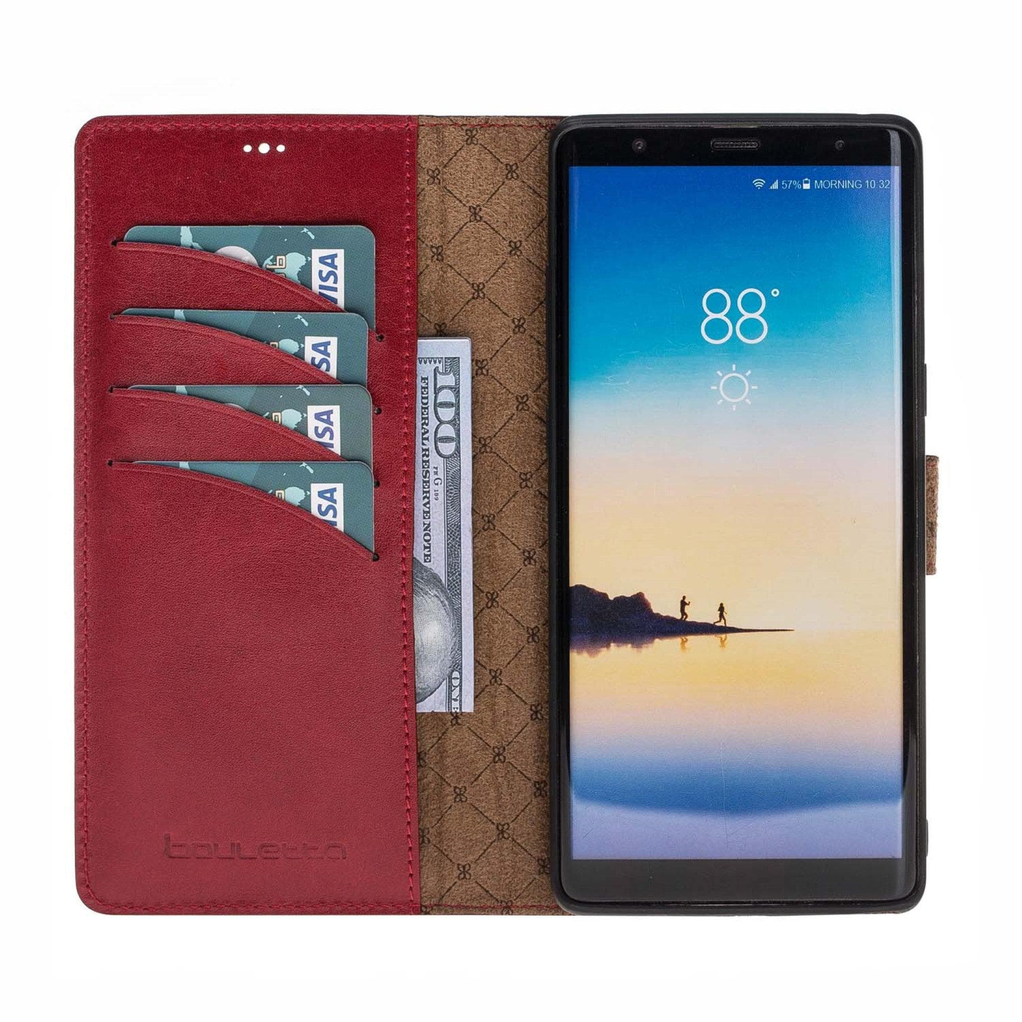 Bouletta Samsung Galaxy Note 8 Leather Wallet Case Samsung Note 8 / Tan